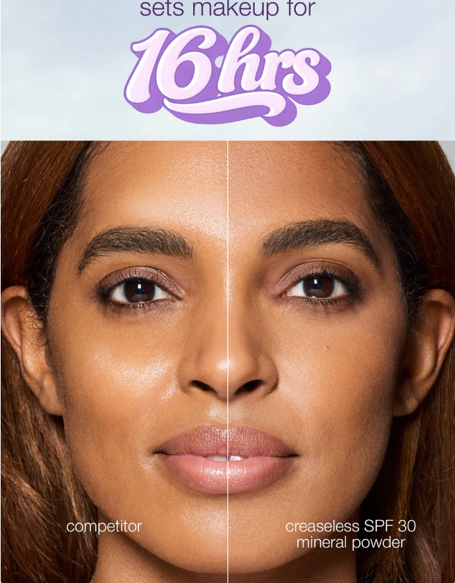 creaseless SPF 30 mineral powder sunscreen